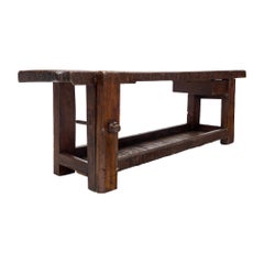 Grand, Antique French Workbench, Chestnut, Industrial, Circa 1920s