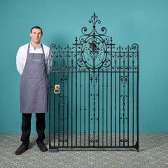 Grand Antique Georgian Wrought Iron Gate