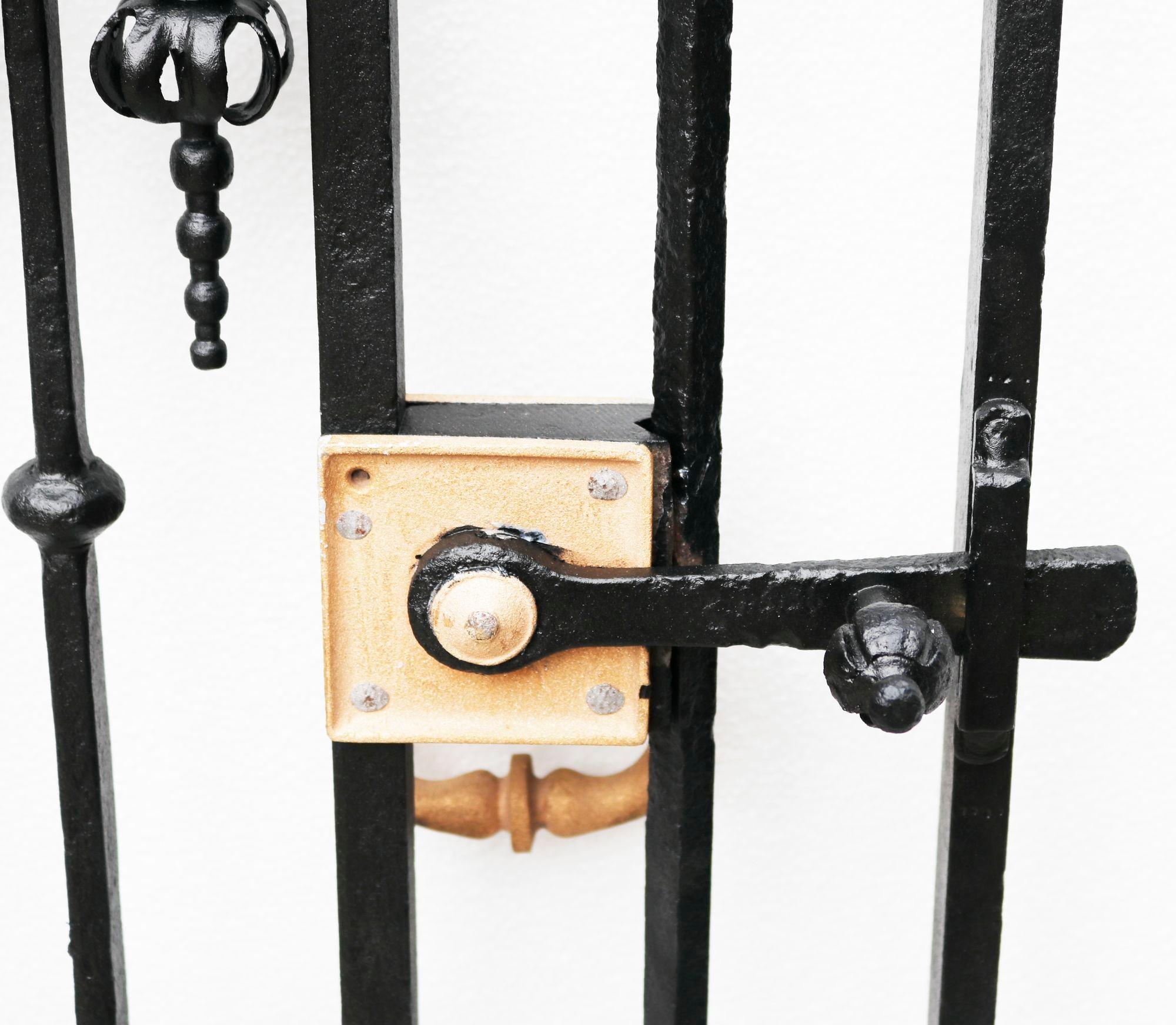 Gran Puerta Georgiana Antigua de Hierro Forjado en venta 3