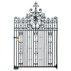 Grand Antique Georgian Wrought Iron Gate
