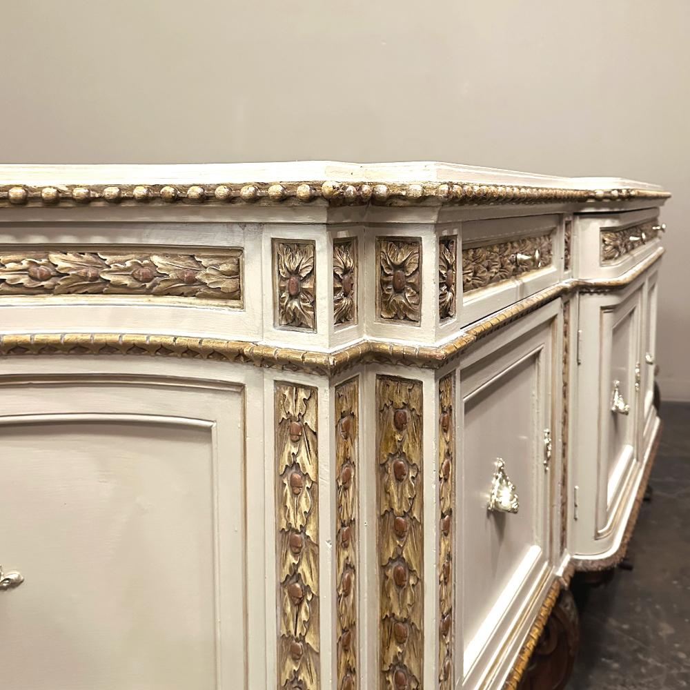 Große antike italienische neoklassizistische Barock-Konsole ~ Barock bemalt ~ Buffet im Angebot 2