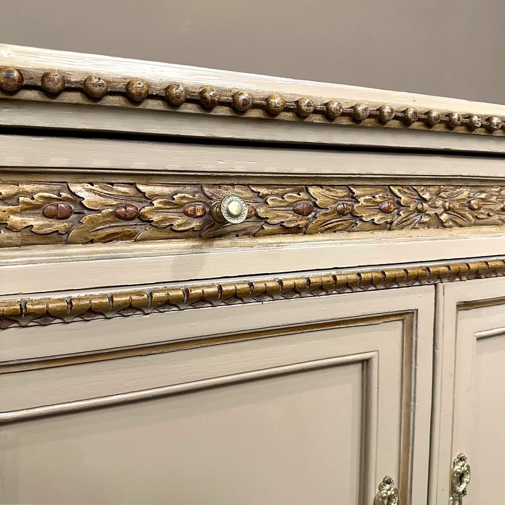 Große antike italienische neoklassizistische Barock-Konsole ~ Barock bemalt ~ Buffet im Angebot 11