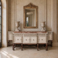 Grand Antique Italian Neoclassical ~ Baroque Painted Console ~ Buffet