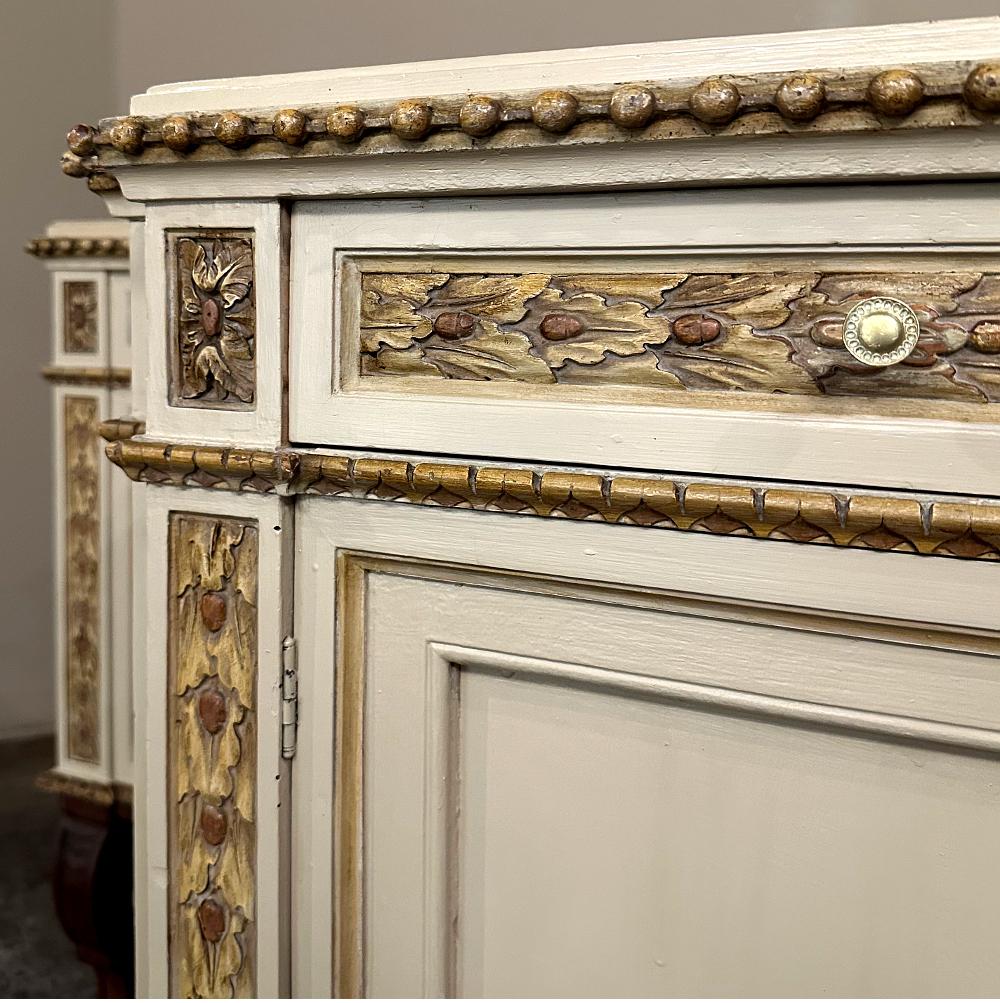 Große antike italienische neoklassizistische Barock-Konsole ~ Barock bemalt ~ Buffet im Angebot 12