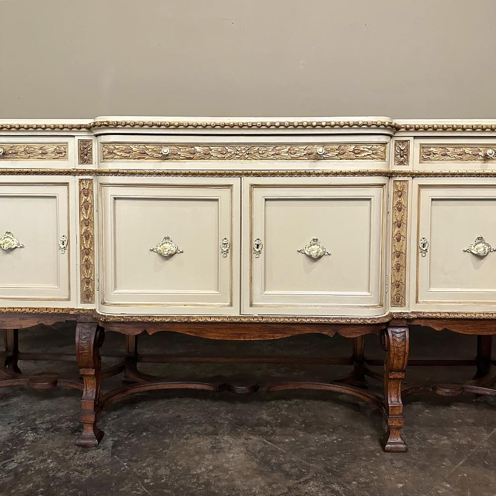 Große antike italienische neoklassizistische Barock-Konsole ~ Barock bemalt ~ Buffet (20. Jahrhundert) im Angebot