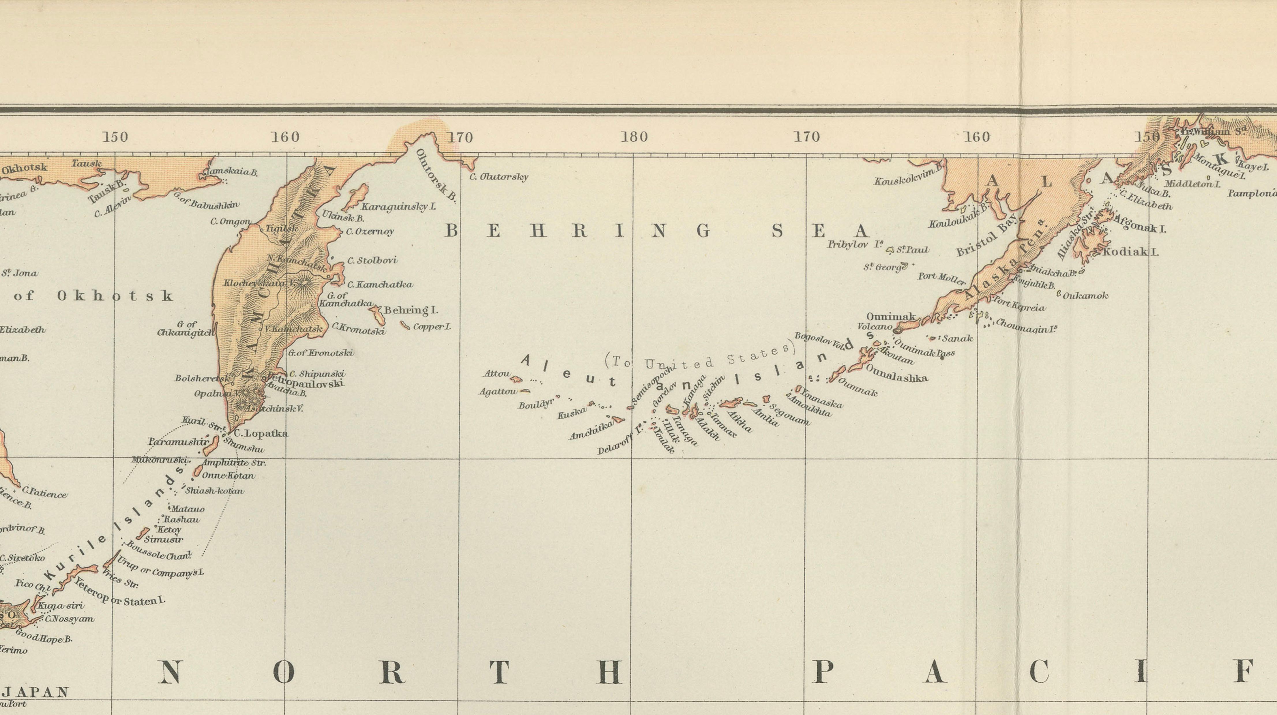 Grand Antique Map of Oceania and the Pacific Ocean – Australia & America, 1884