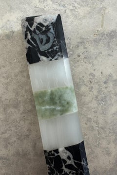 Grand Antique Marble & Onyx Mezuzah Sculpture by Studio Gaïa, 2025