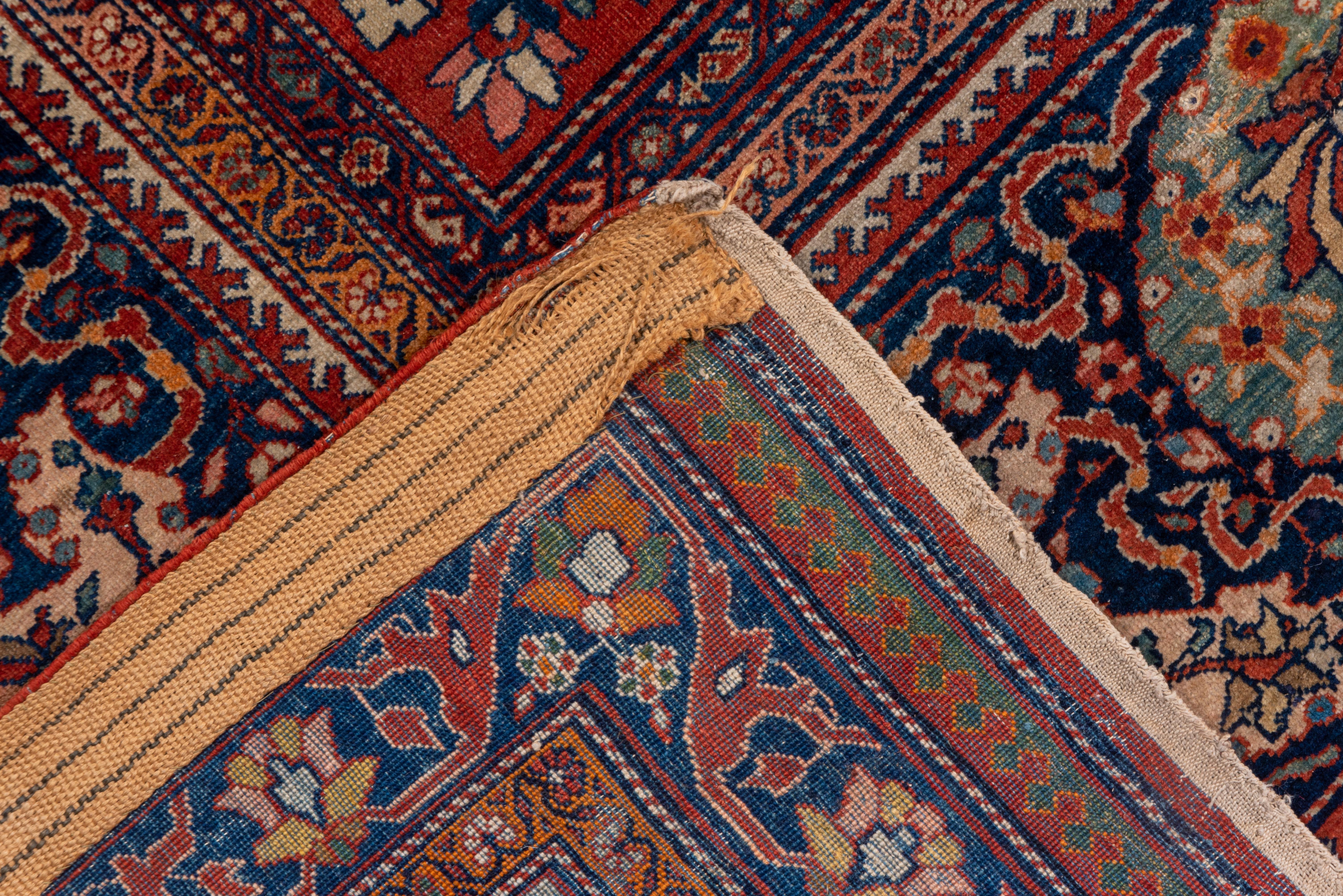 Grand Antique Persian Sarouk Farahan Mansion Carpet, Traditional Palette For Sale 2