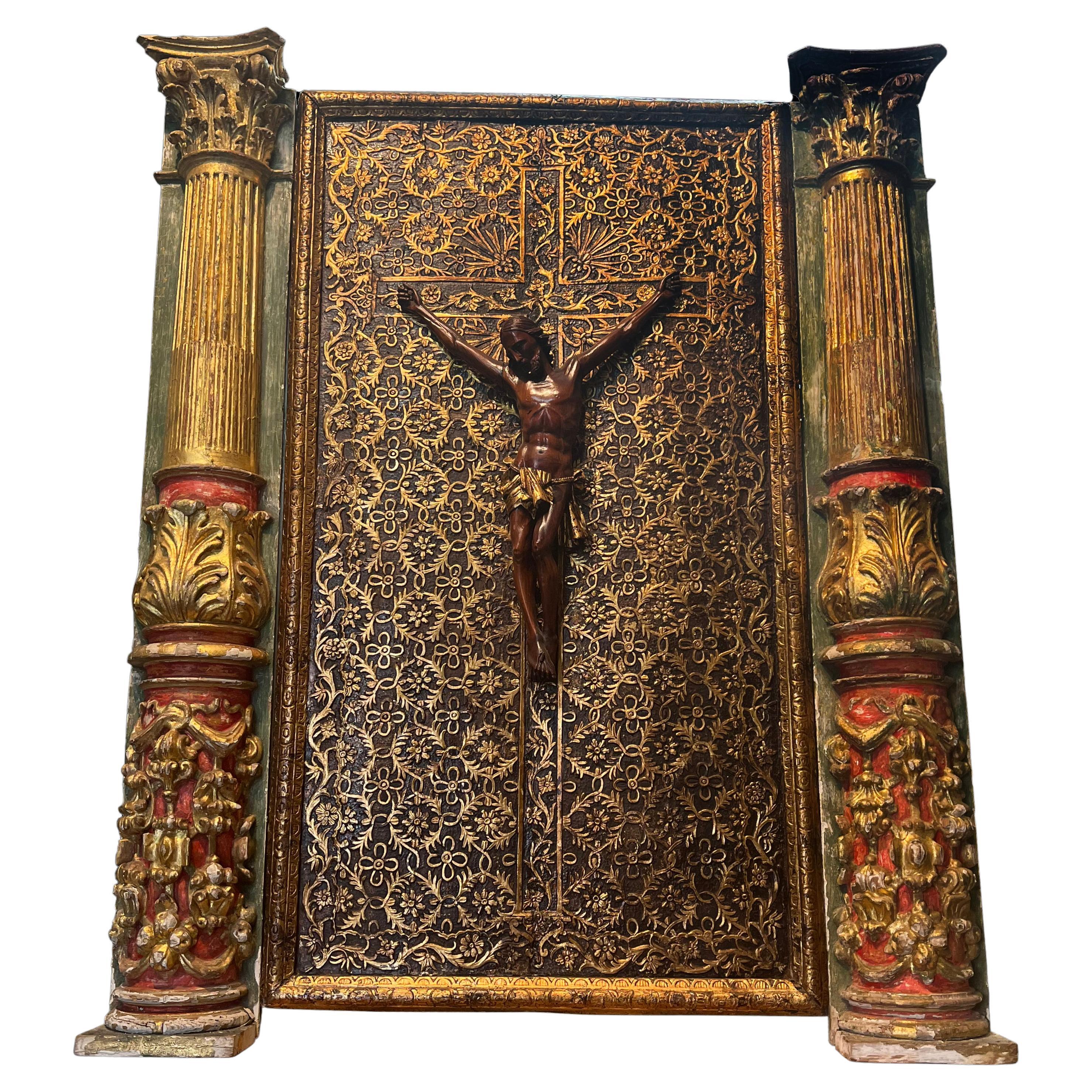 Grand Baroque Composition Made in Naples in the Mid-17th Century For Sale