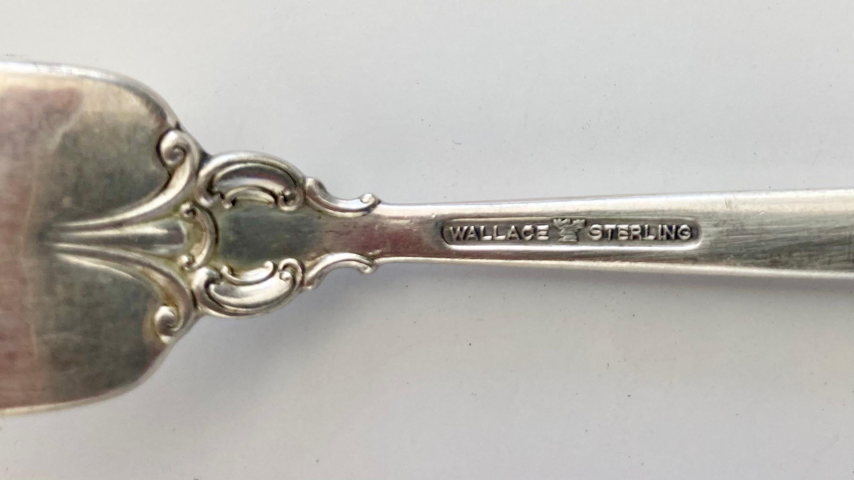 Grand Baroque Sterling Silber Besteck von Wallace - 32 Teile im Angebot 5