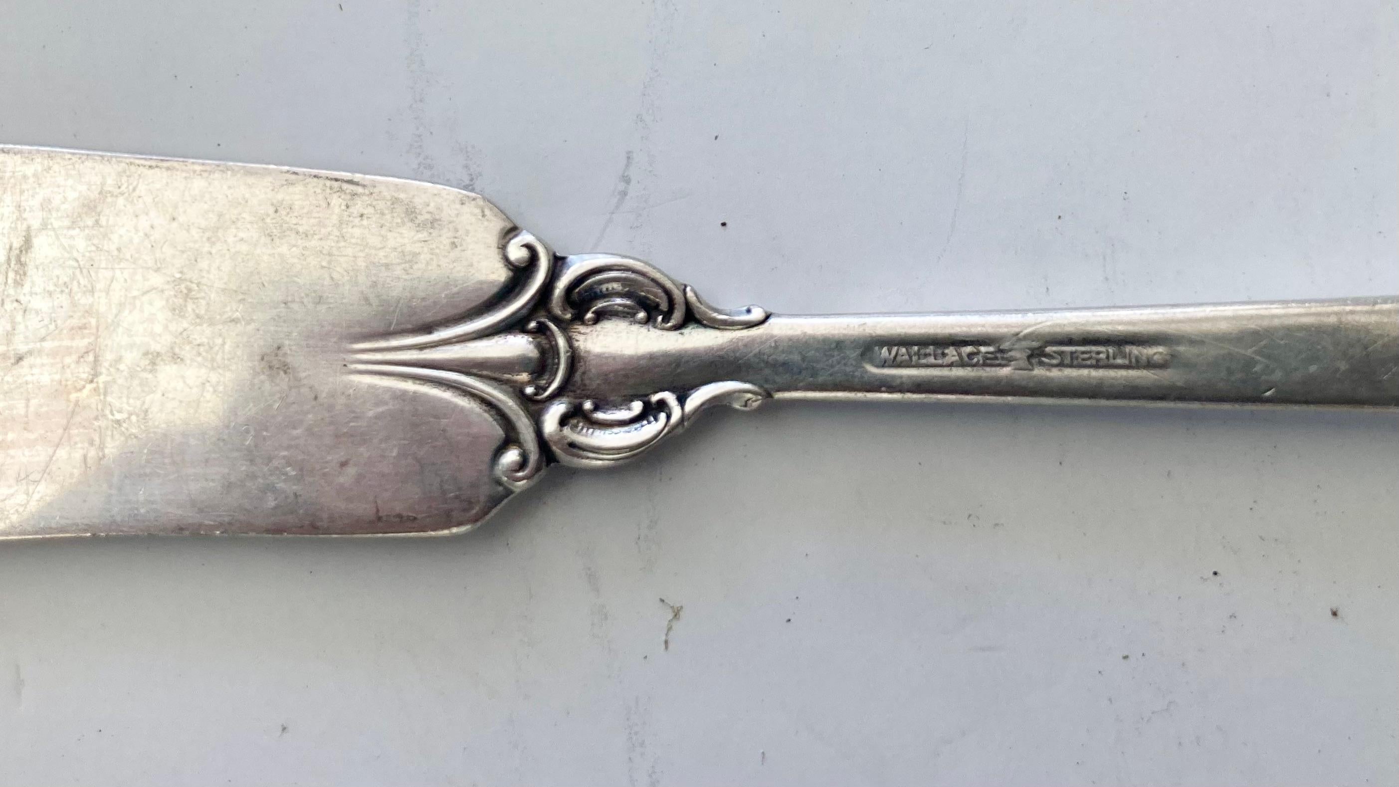 Grand Baroque Sterling Silber Besteck von Wallace - 32 Teile im Angebot 7