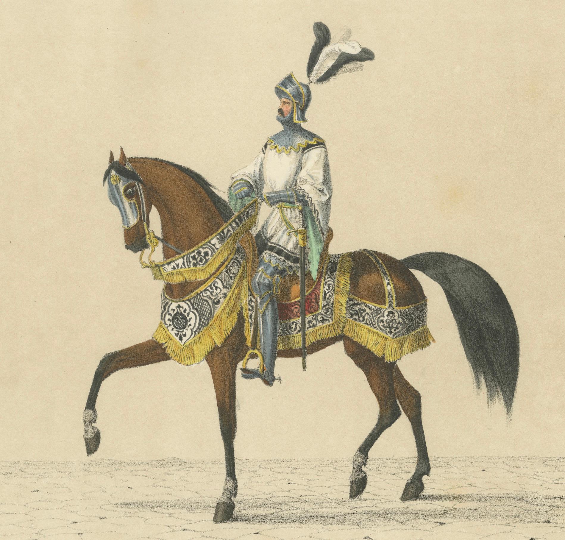 Grosser Basler Umzug - Peter Rot und das stolze Banner der Stadt, 1855 im Angebot 1
