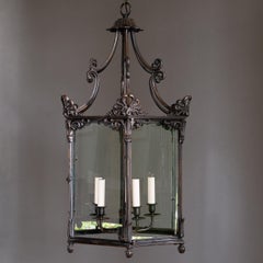 Grand Bronzed Regency Style Hallway Lantern