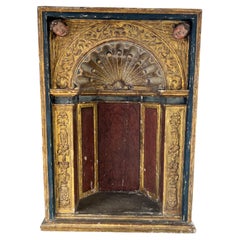 Große geschnitzte hölzerne Nische - italienischer Barock, 18.