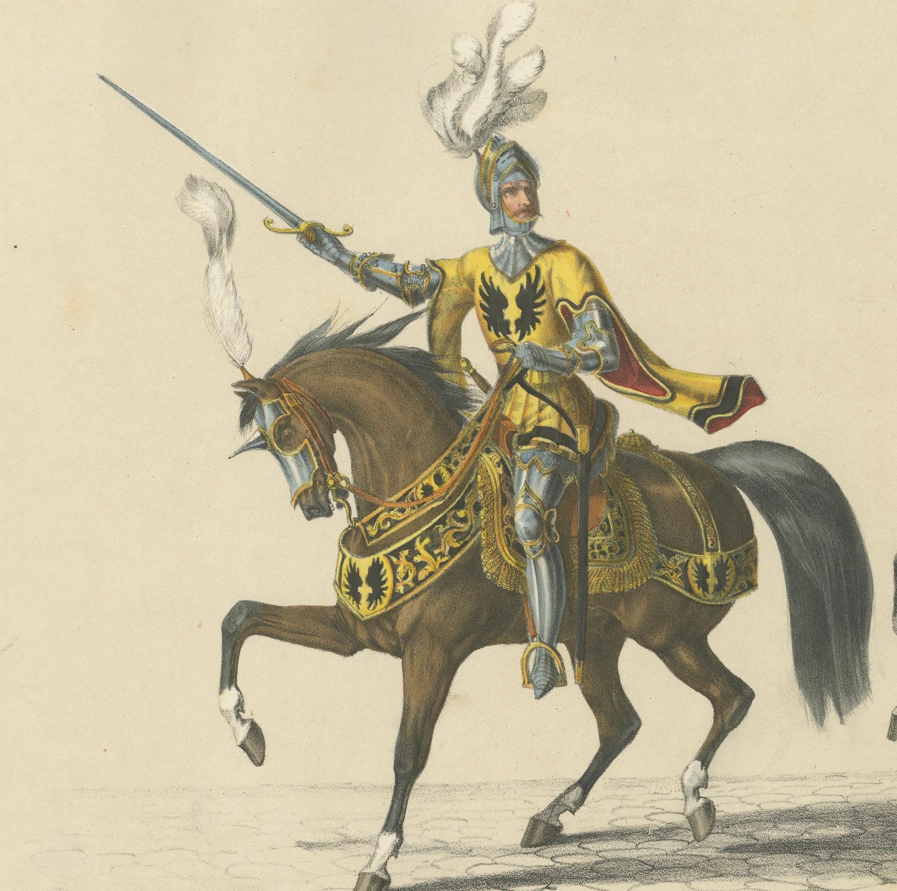 Grand Cavalcade – Hans von Hallwyl and His Household Banner, 1855 For Sale 2