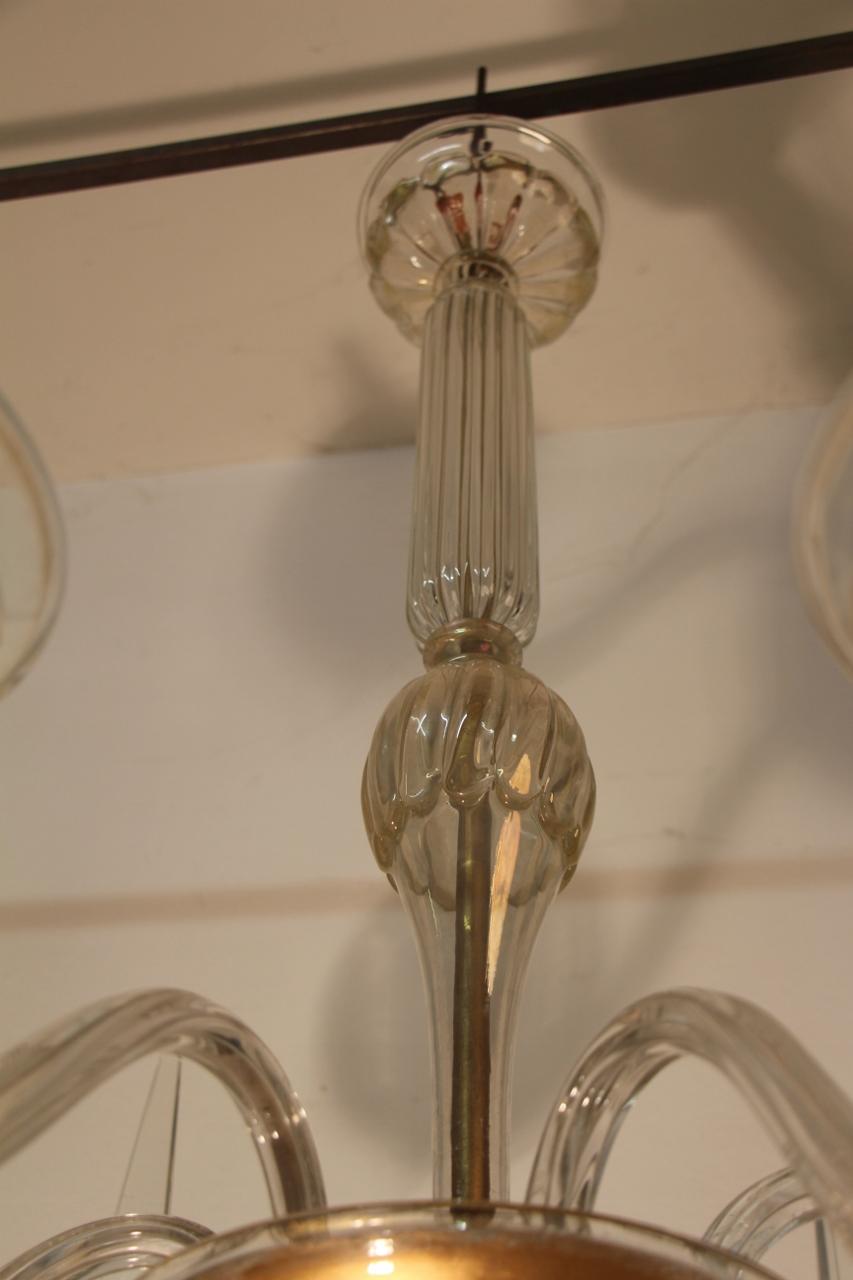Grand Chandelier by André Arbus and Veronese In Excellent Condition For Sale In charmes, FR