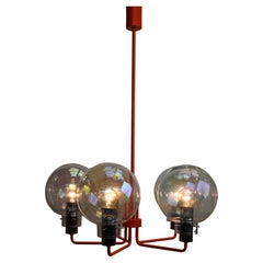 Used Grand Chandelier by BAG Turgi with 5 Large Spheres, Switzerland