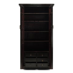 Grand Chinese Black Lacquer Cabinet, c. 1750
