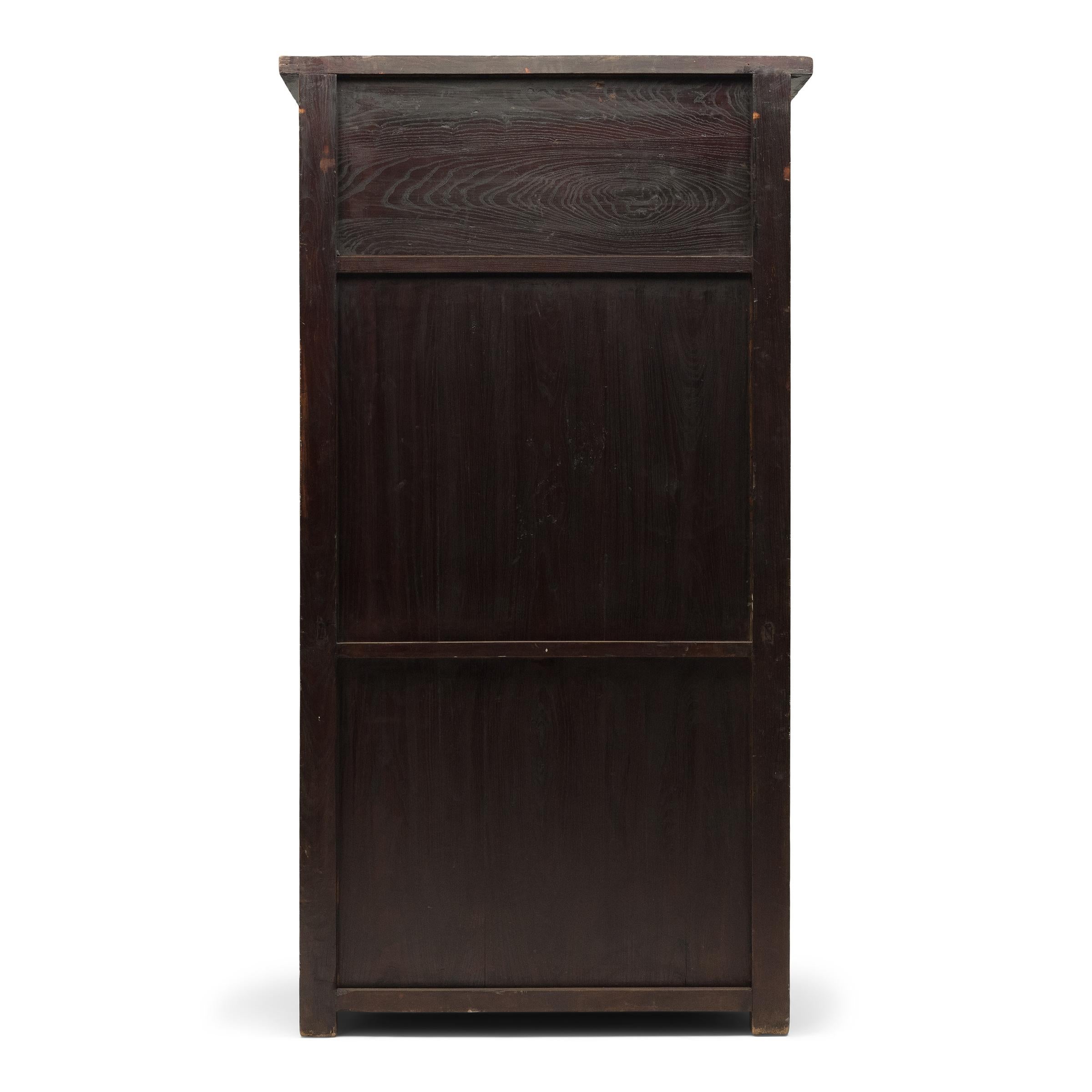 Laqué Grand meuble chinois en laque noire, vers 1750 en vente