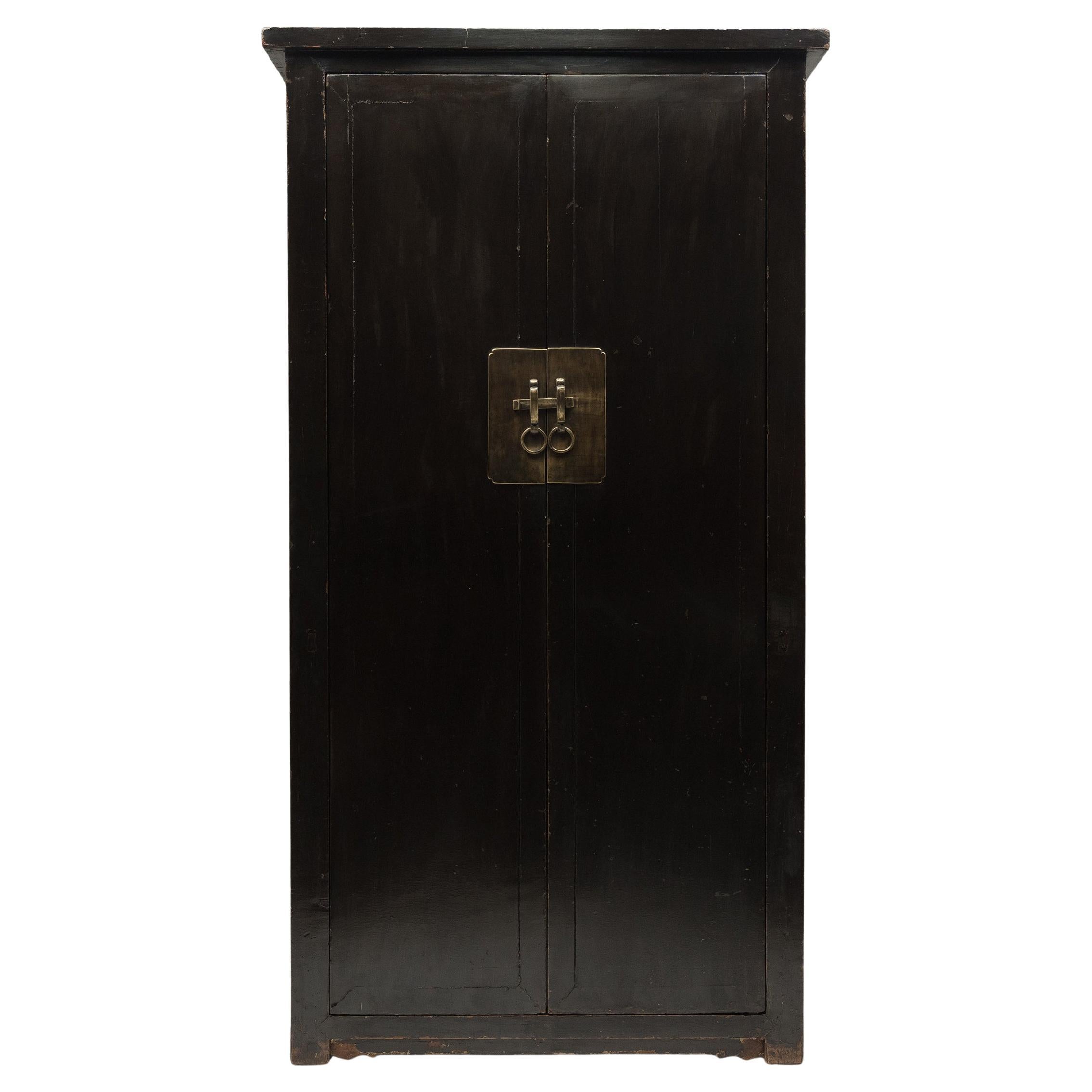 Gran armario chino de laca negra, c. 1750