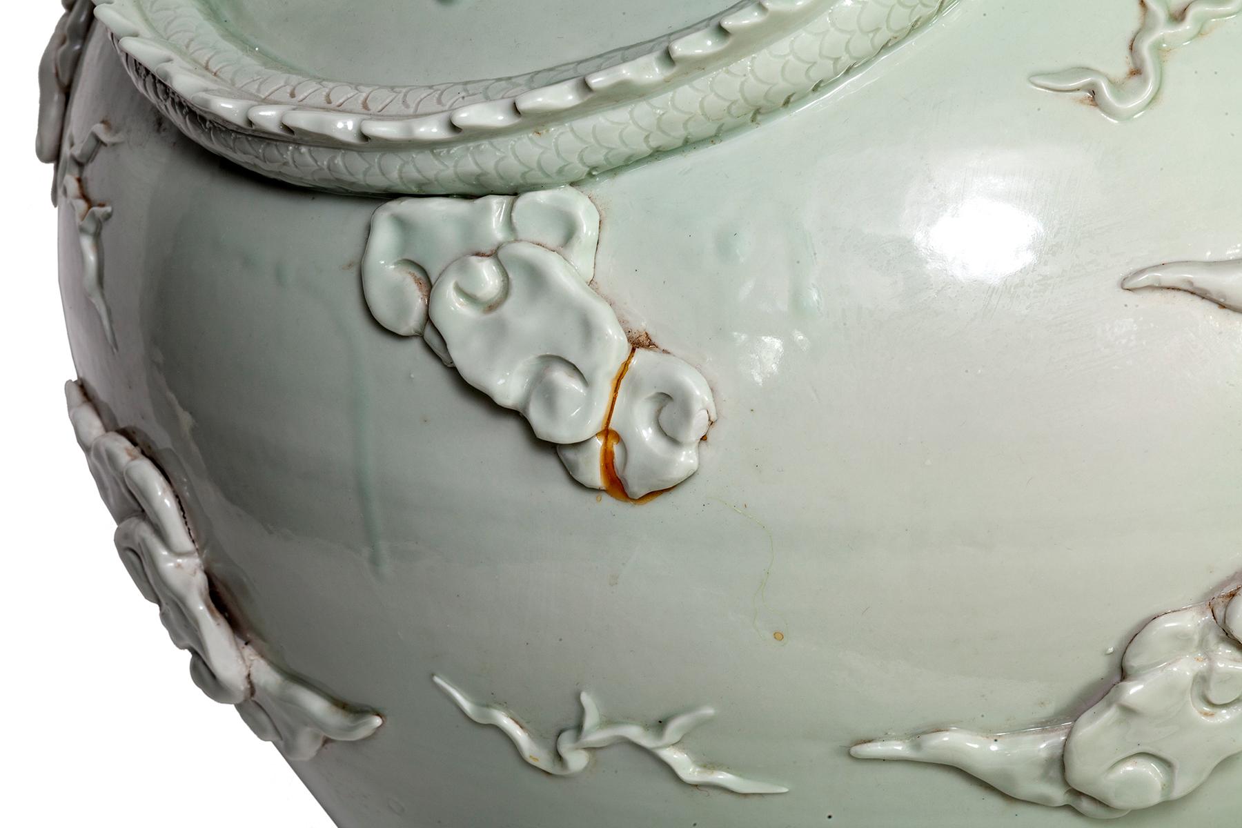 Grand Chinese Dragon Ceramic Flower Vase 5