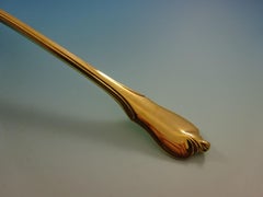 Grand Colonial by Wallace Sterling Silver Flatware Service 8 Set Gold Vermeil