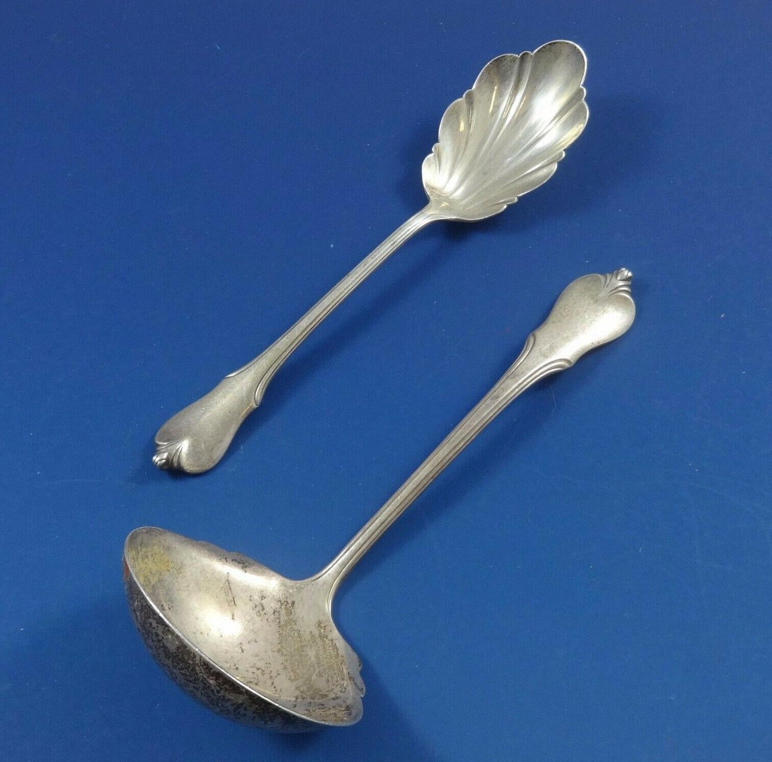 Grand Coloni by Wallace Sterling Silver Flatware Set For 8 Service 43 Pieces Excellent état - En vente à Big Bend, WI