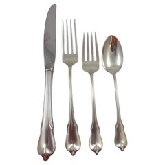Grand Colonial by Wallace Sterling Silver Flatware Set For 8 Service 43 Pieces