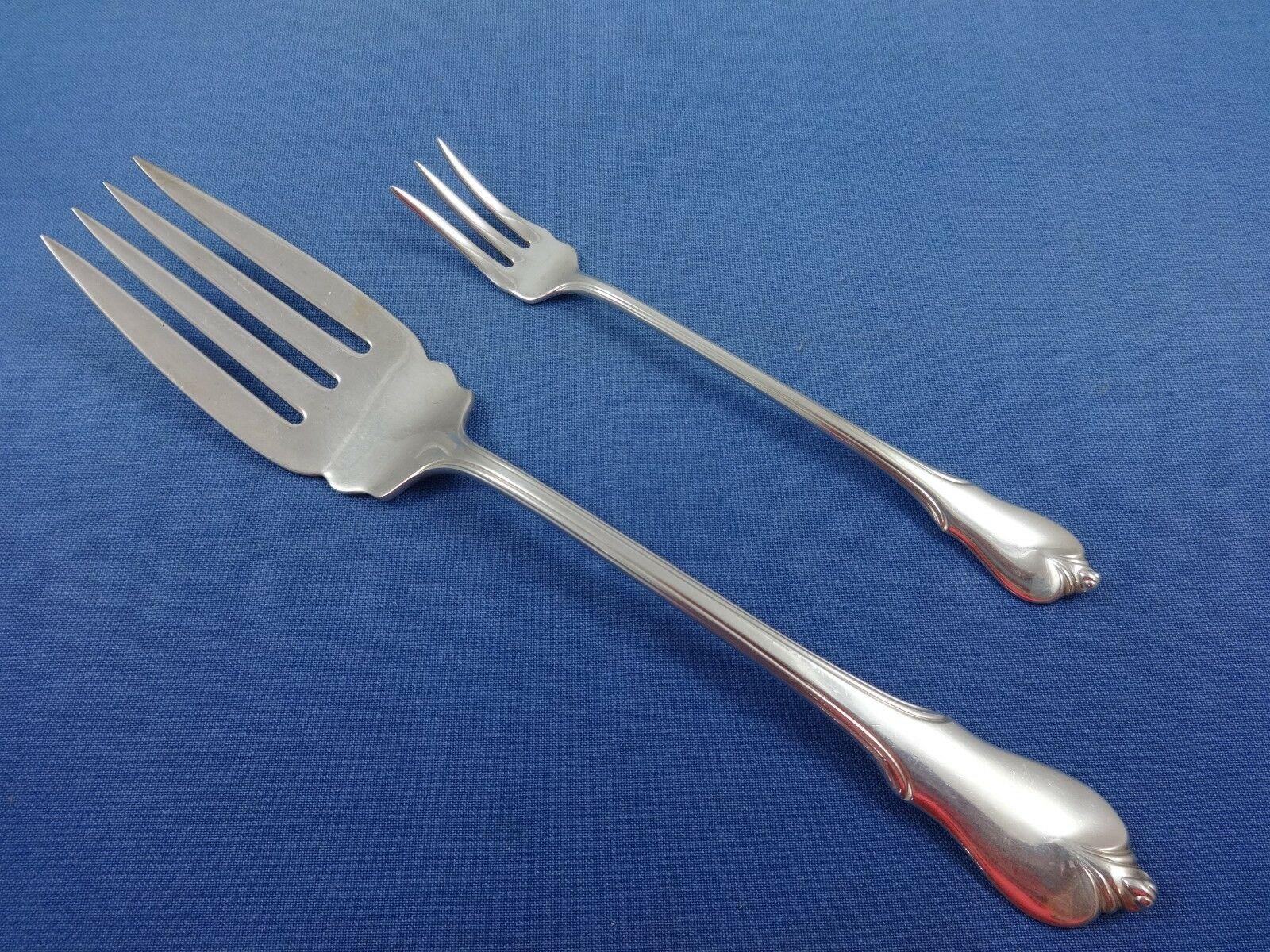 Grand Colonial by Wallace Sterling Silver Cold Meat Fork 8" Serving 