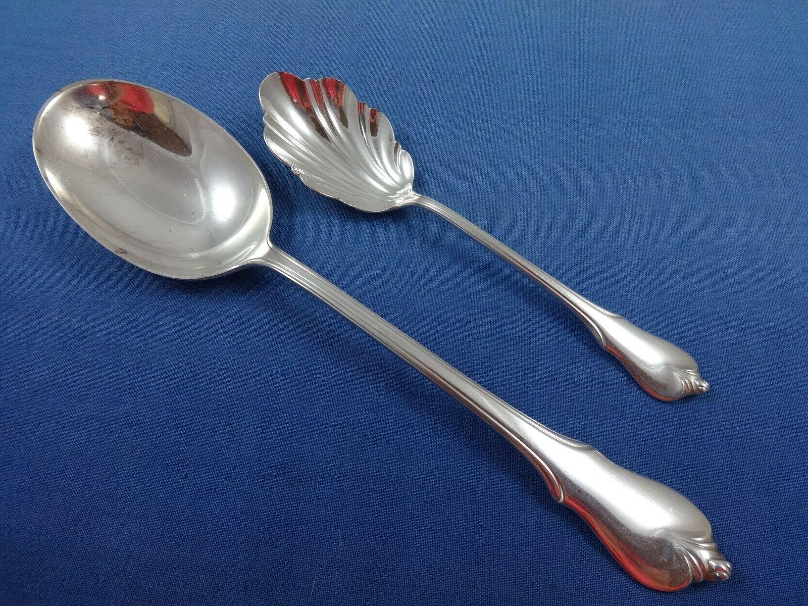 Mid-20th Century Grand Colonial by Wallace Sterling Silver Flatware Set for 8 Service 52 Pieces