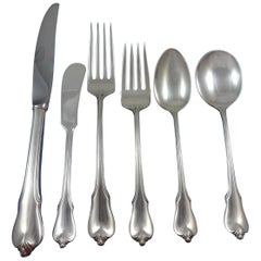 Grand Colonial by Wallace Sterling Silver Flatware Set for 8 Service 52 Pieces