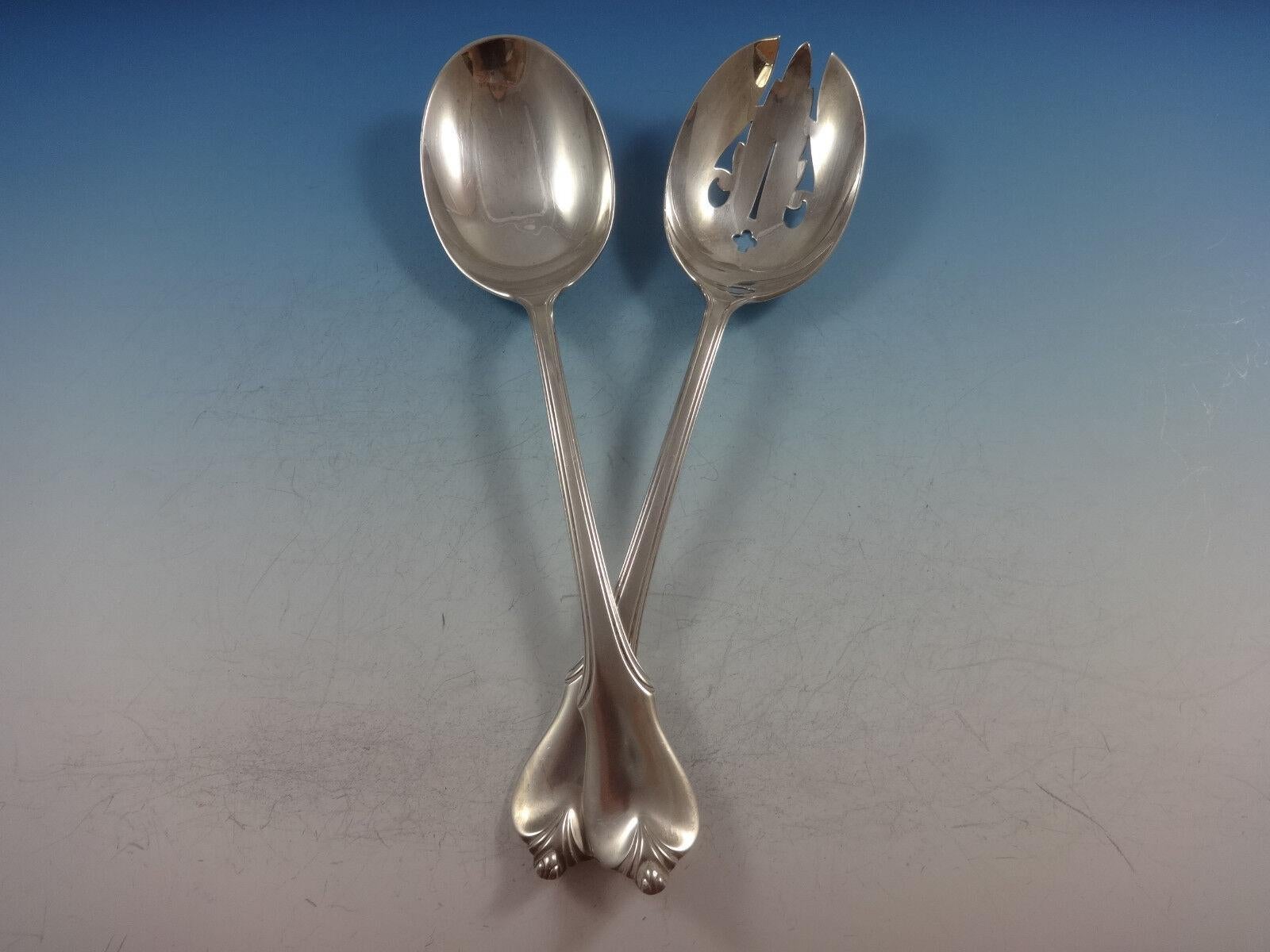 Metà XX secolo Set di posate in argento Sterling Grand Colonial by Wallace per 8 persone 55 pezzi in vendita