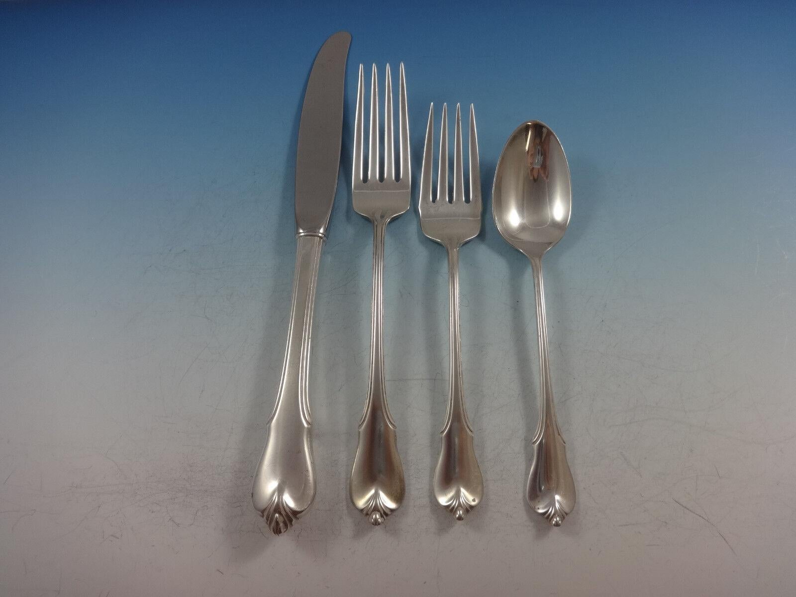 Set di posate in argento Sterling Grand Colonial by Wallace per 8 persone 55 pezzi in vendita 2