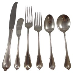 Grand Colonial by Wallace Sterling Silver Flatware Set For 8 Service 55 Pieces