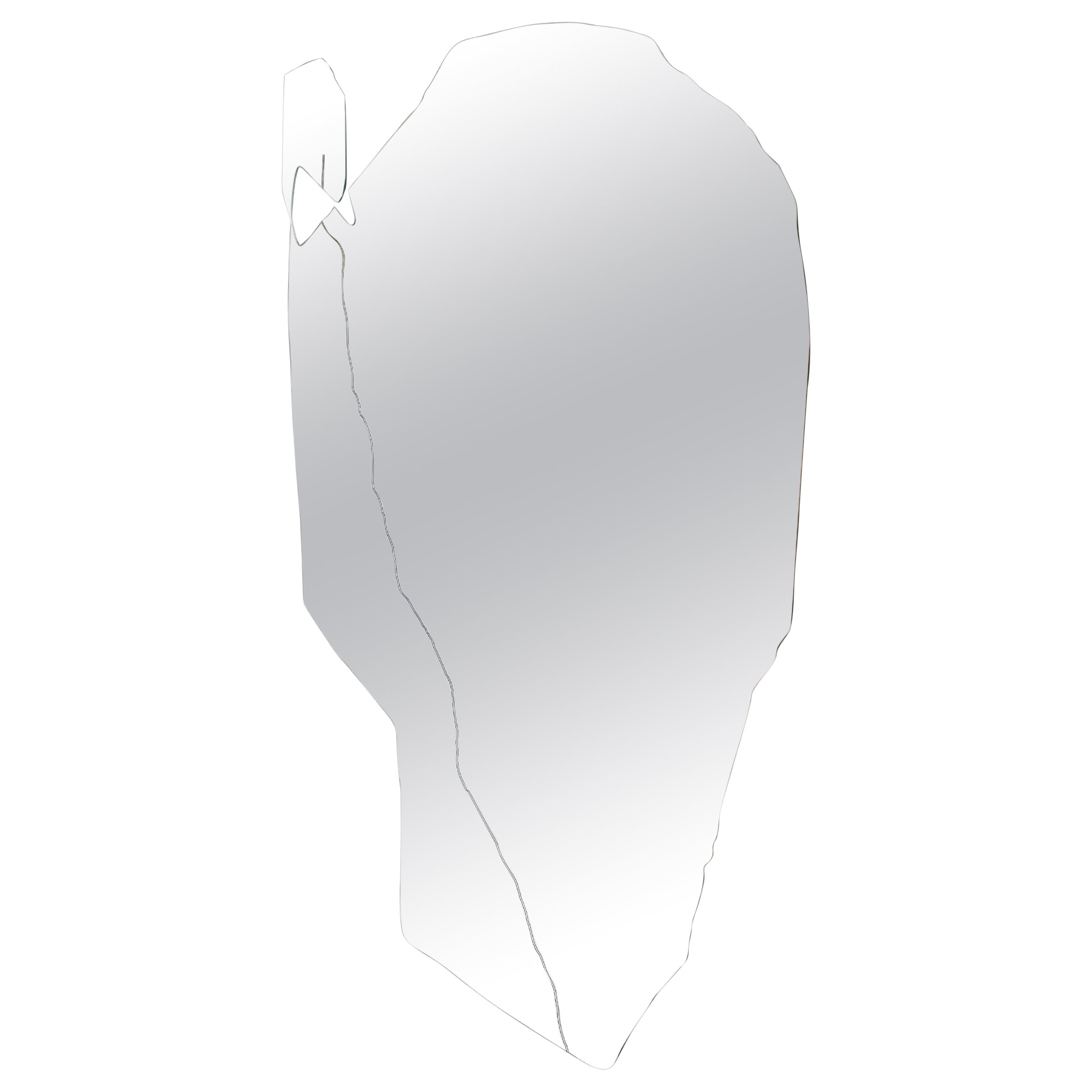 Brutalist Grand contemporary art brutalist mirror by Roos Schneijderberg For Sale