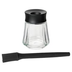 Grand Cru Marinade Glass with Brush, Black