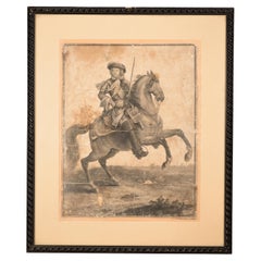 Grand Dauphin, Louis de France, fils de Louis XIV. Gravure encadrée. BAZIN, N