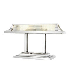 Grand-Schreibtischlampe in Nickel-Finish