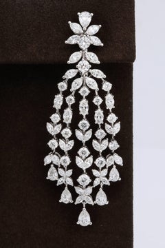 Diamond Chandelier Dangle Earrings