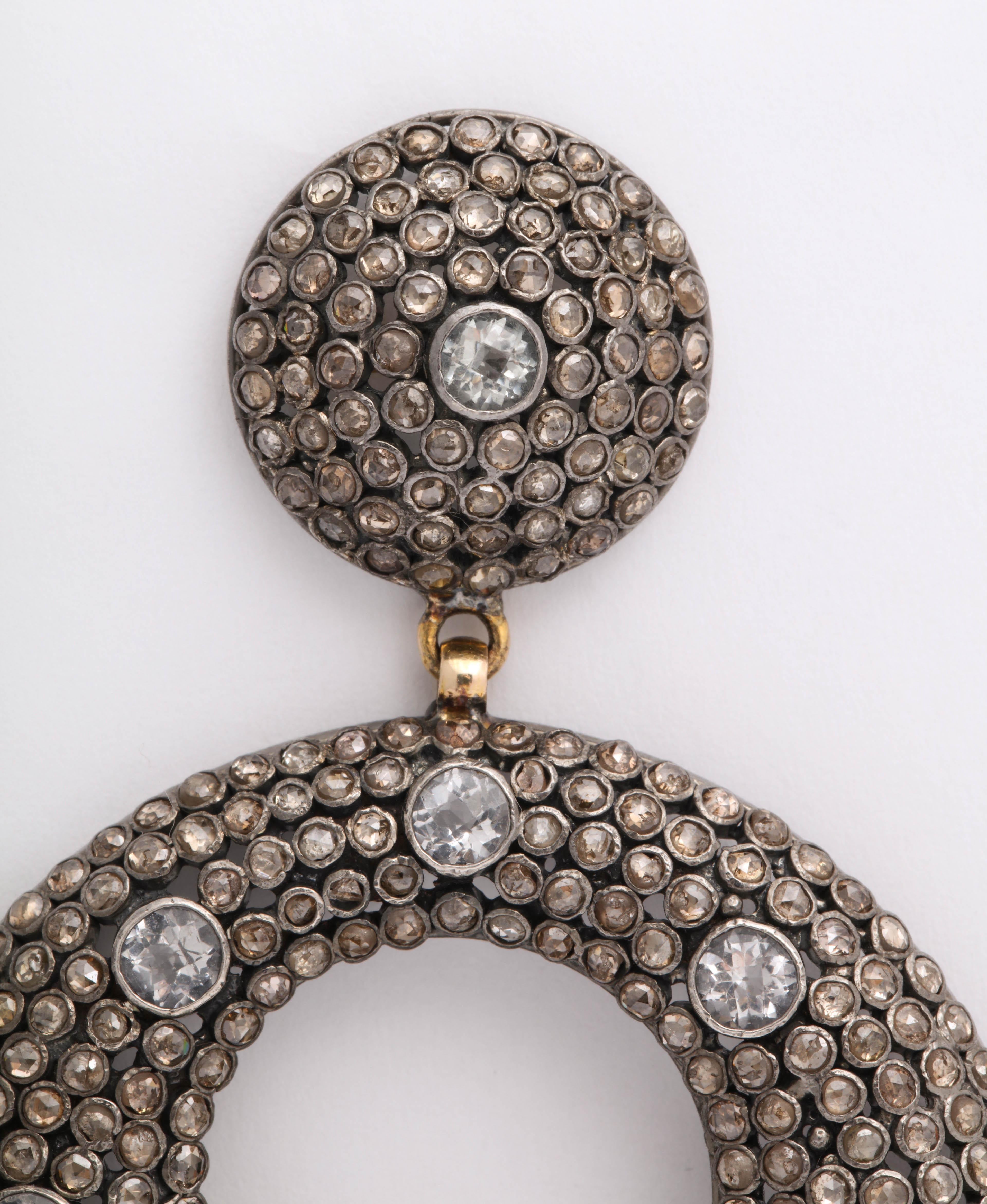 Pendientes de moda Gran Diamante en venta 3