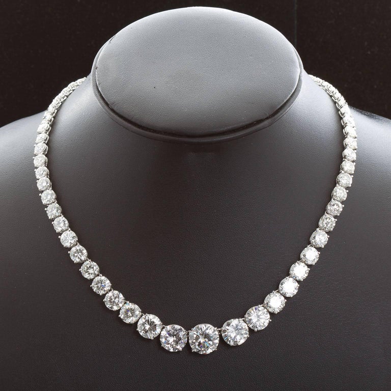 Grand Diamond Rivière Necklace at 1stDibs