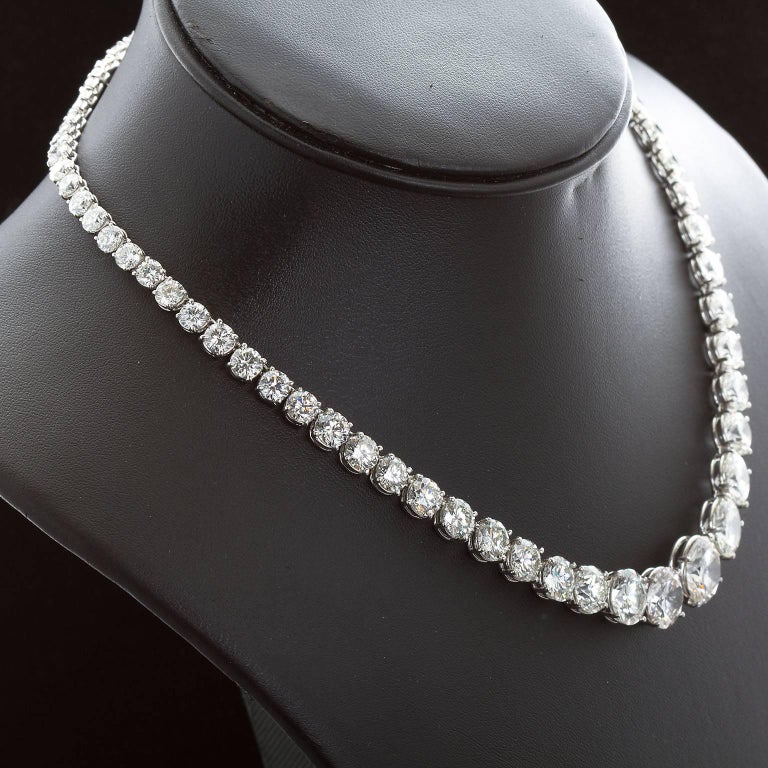 Grand Diamond Rivière Necklace at 1stDibs