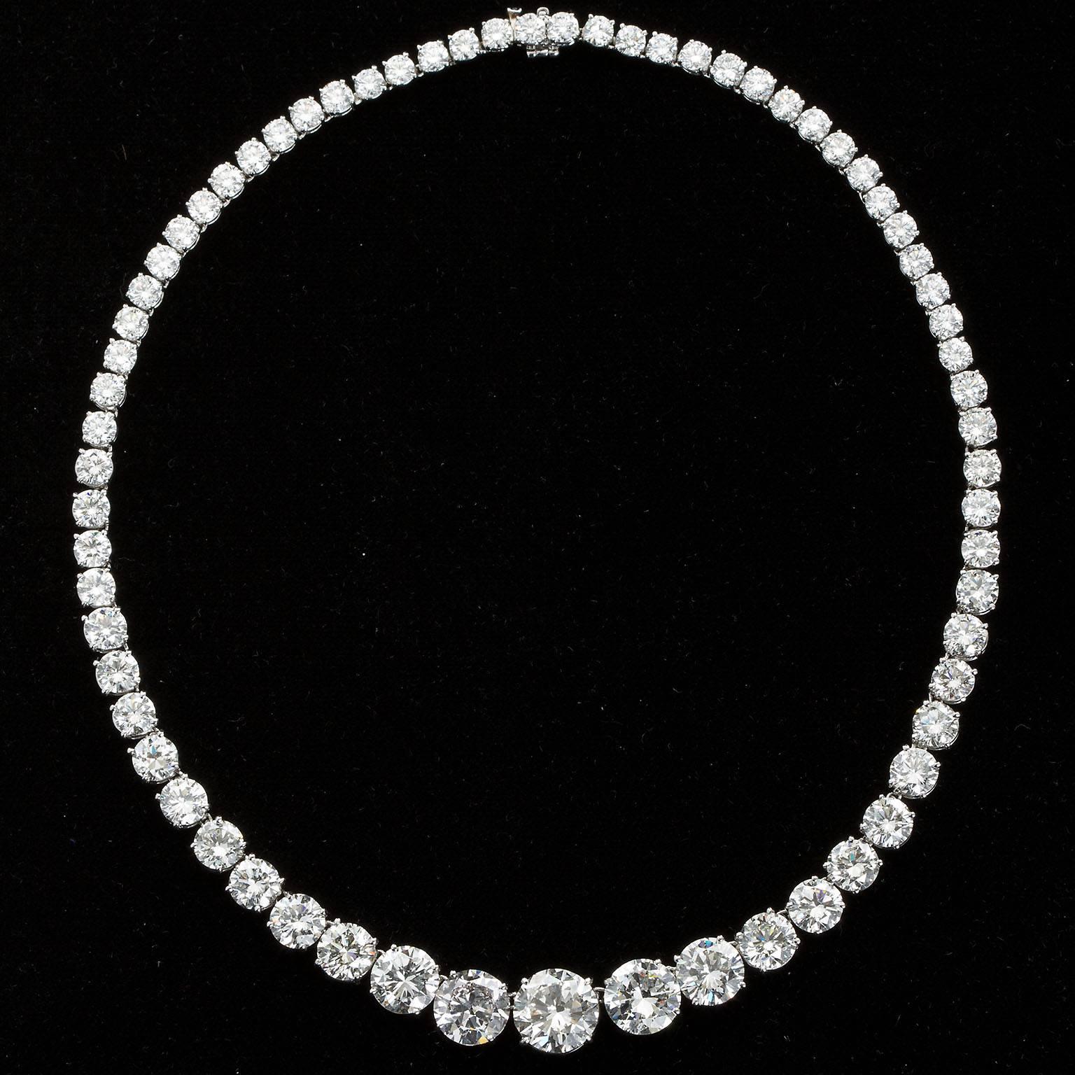 Contemporary Grand Diamond Rivière Necklace