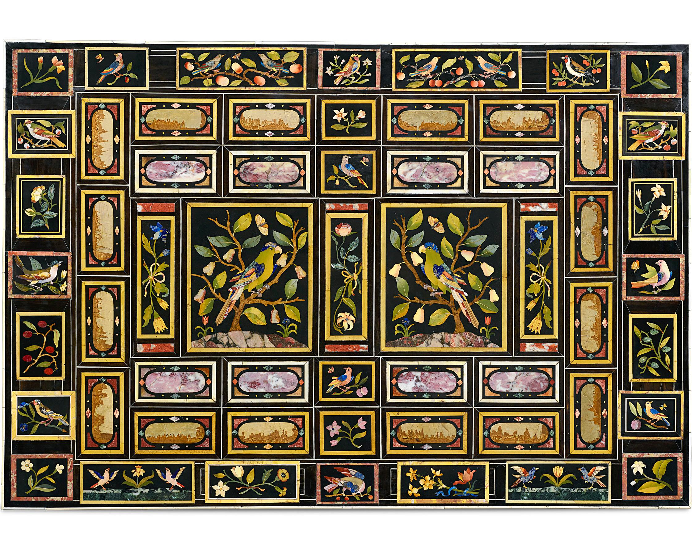 Tables console Grand Ducal Pietre Dure Excellent état - En vente à New Orleans, LA