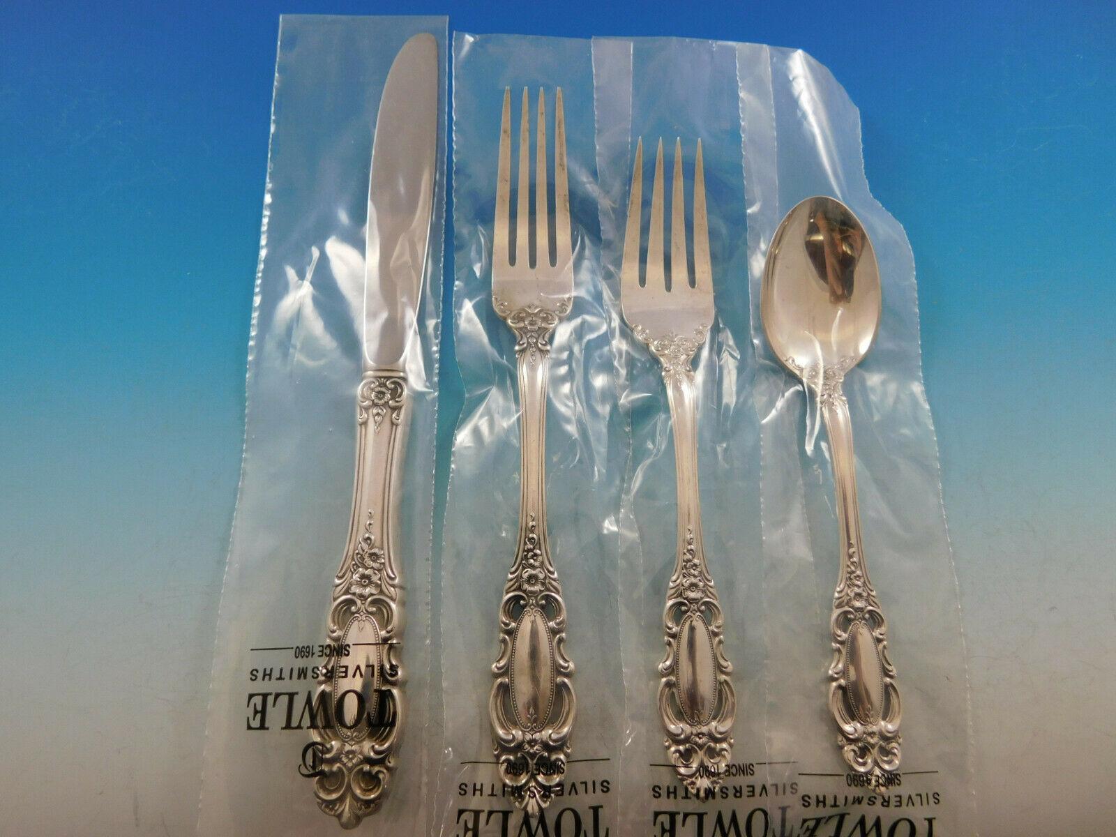 Grand Duchess by Towle Sterling Silver Flatware Set for 8 Service 46 Pieces New In Excellent Condition In Big Bend, WI