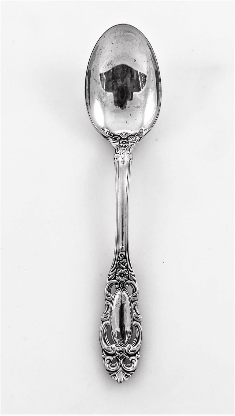 Sterling Silver Grand Duchess Sterling Flatware; Service for 12 /60 Pieces For Sale