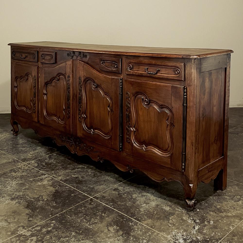 Hand-Crafted Grand Early 19th Century Country French Cherry Wood Buffet