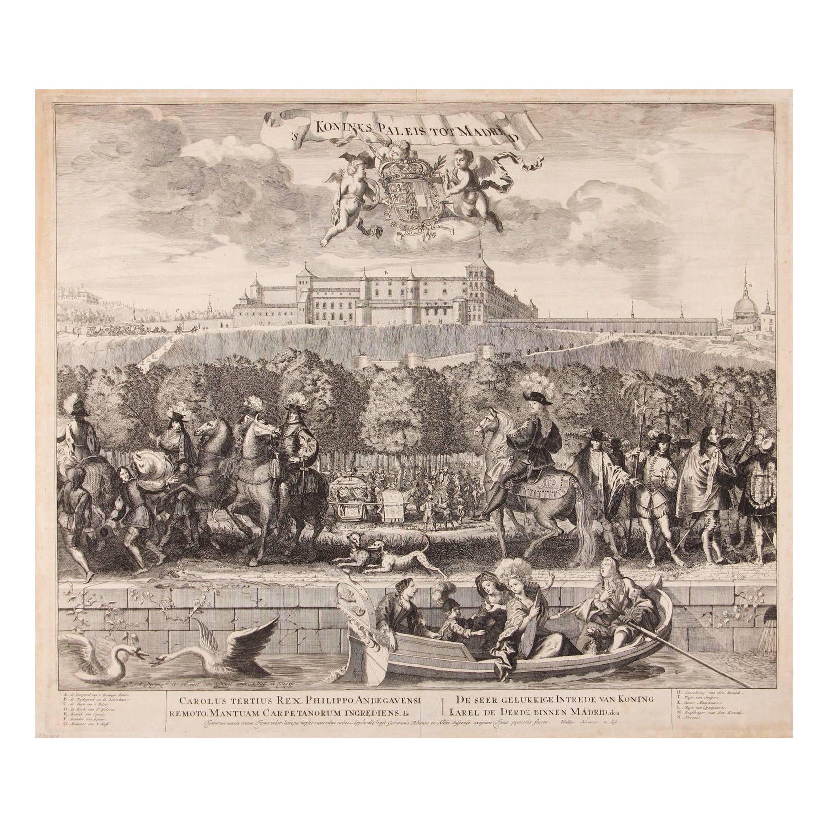 Grande entrée du roi Charles III à Madrid, célébrant son engagement pour le trône