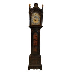 Used Grand Father Case Clock with Chinese Figures 19th Century