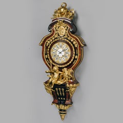 Grand Figural Cartel Clock, After a Design by Gilles-Marie Oppenord
